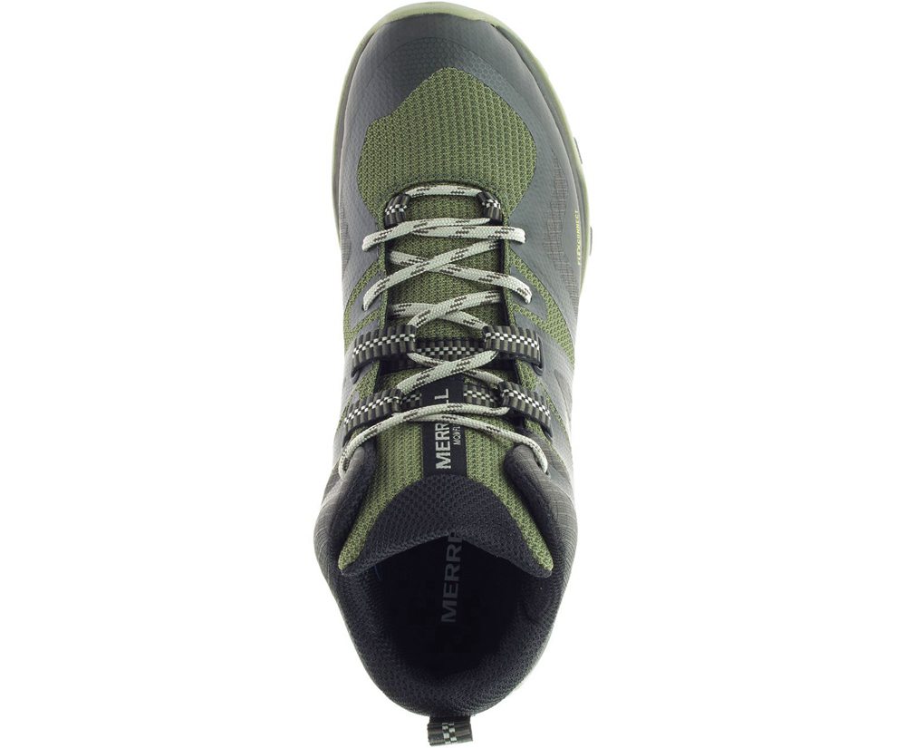 Merrell Hiking Boots Olive - MQM Flex 2 Mid GORE-TEX® - Mens 38YEUTWNJ